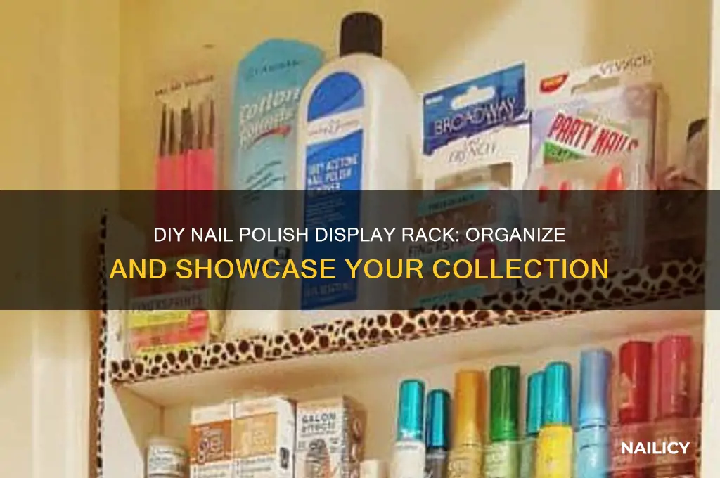 how to build a nail polish display rack