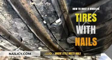 Effective Nail Techniques to Puncture 4-Wheeler Tires Quickly