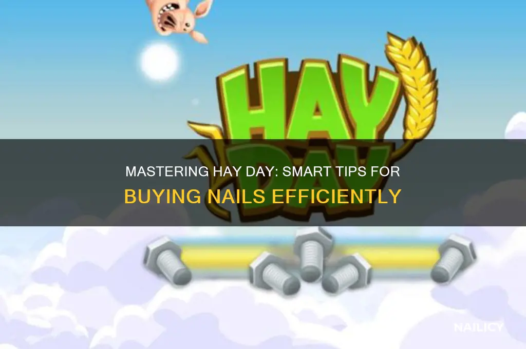 how to buy nails in hay day