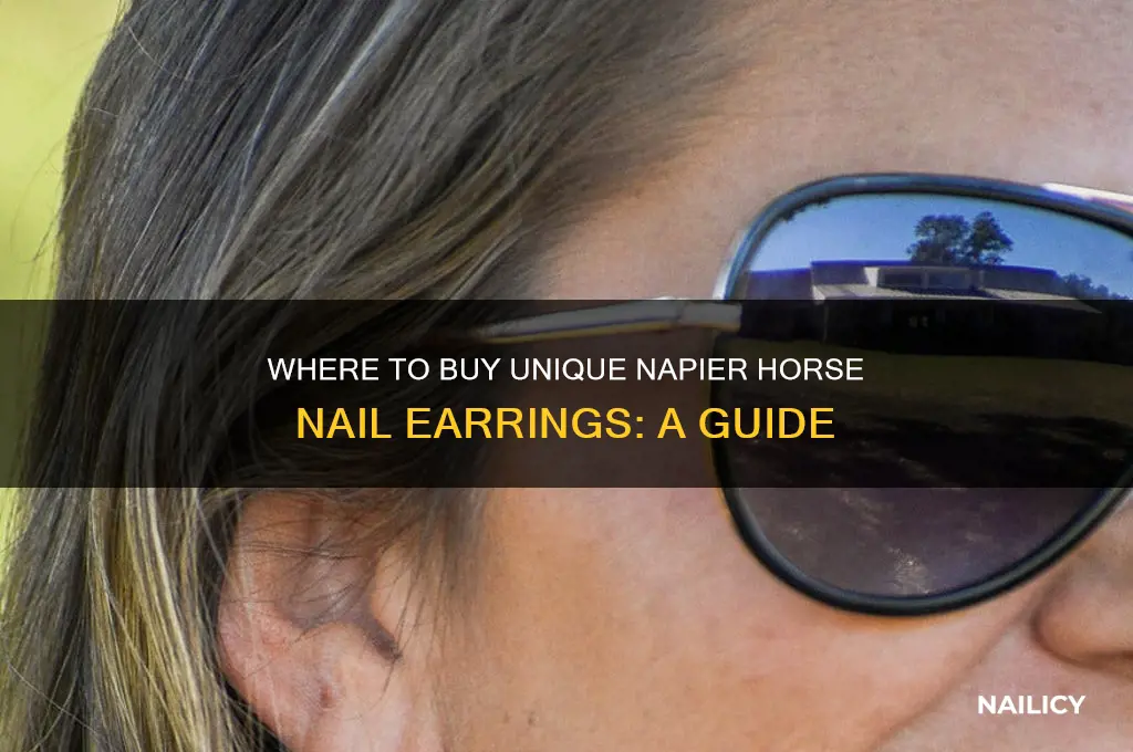 how to buy napier horse nail earrings