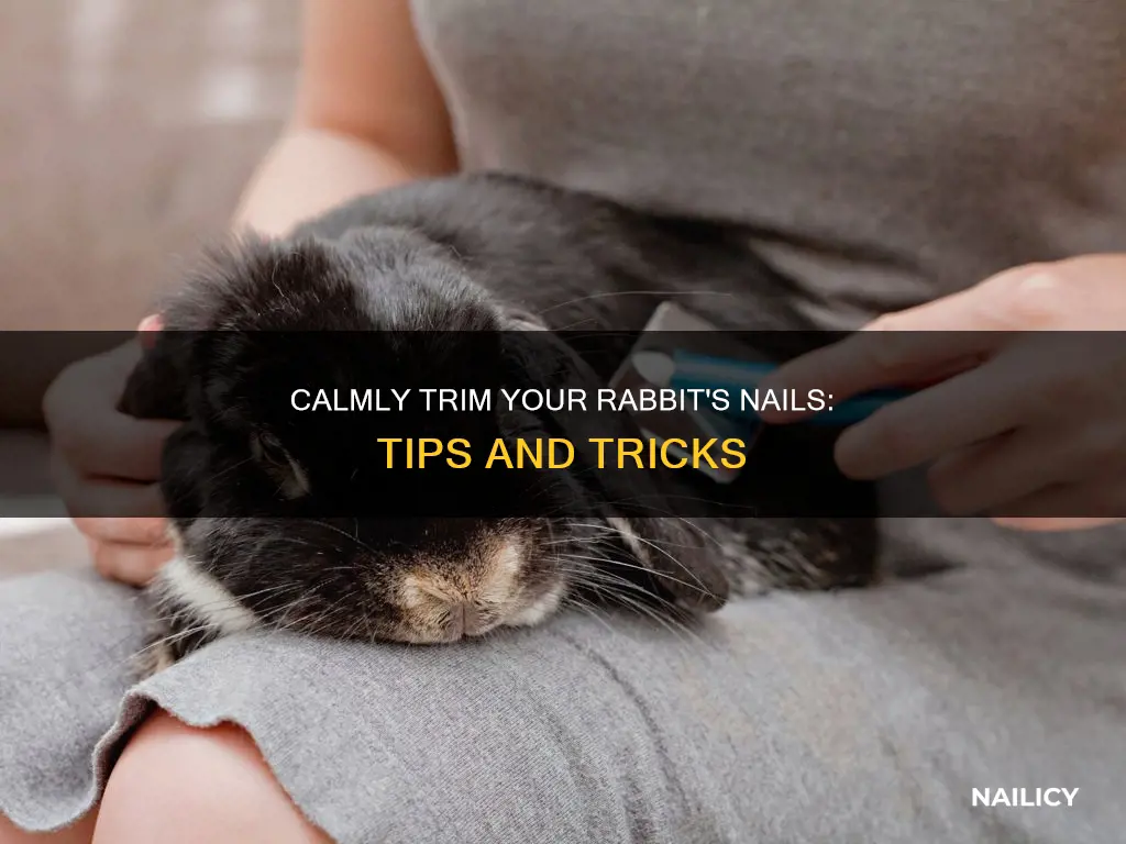 how to calm a rabbit to cut nails