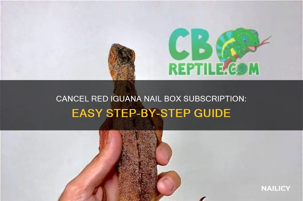 how to cancel red iguana nail box subscription