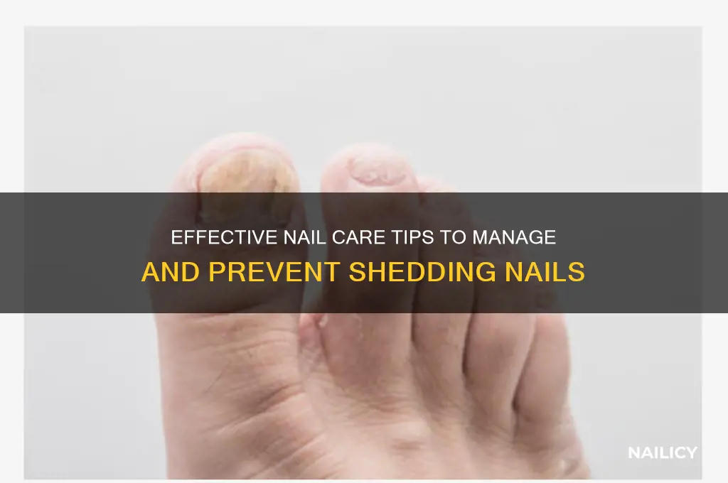 how to care for a shedding nails