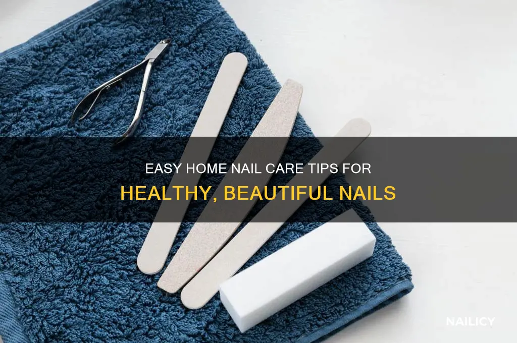 how to care for my nails at home