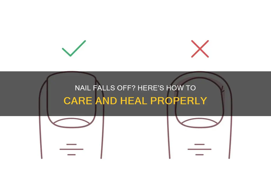 how to care for nail falls off