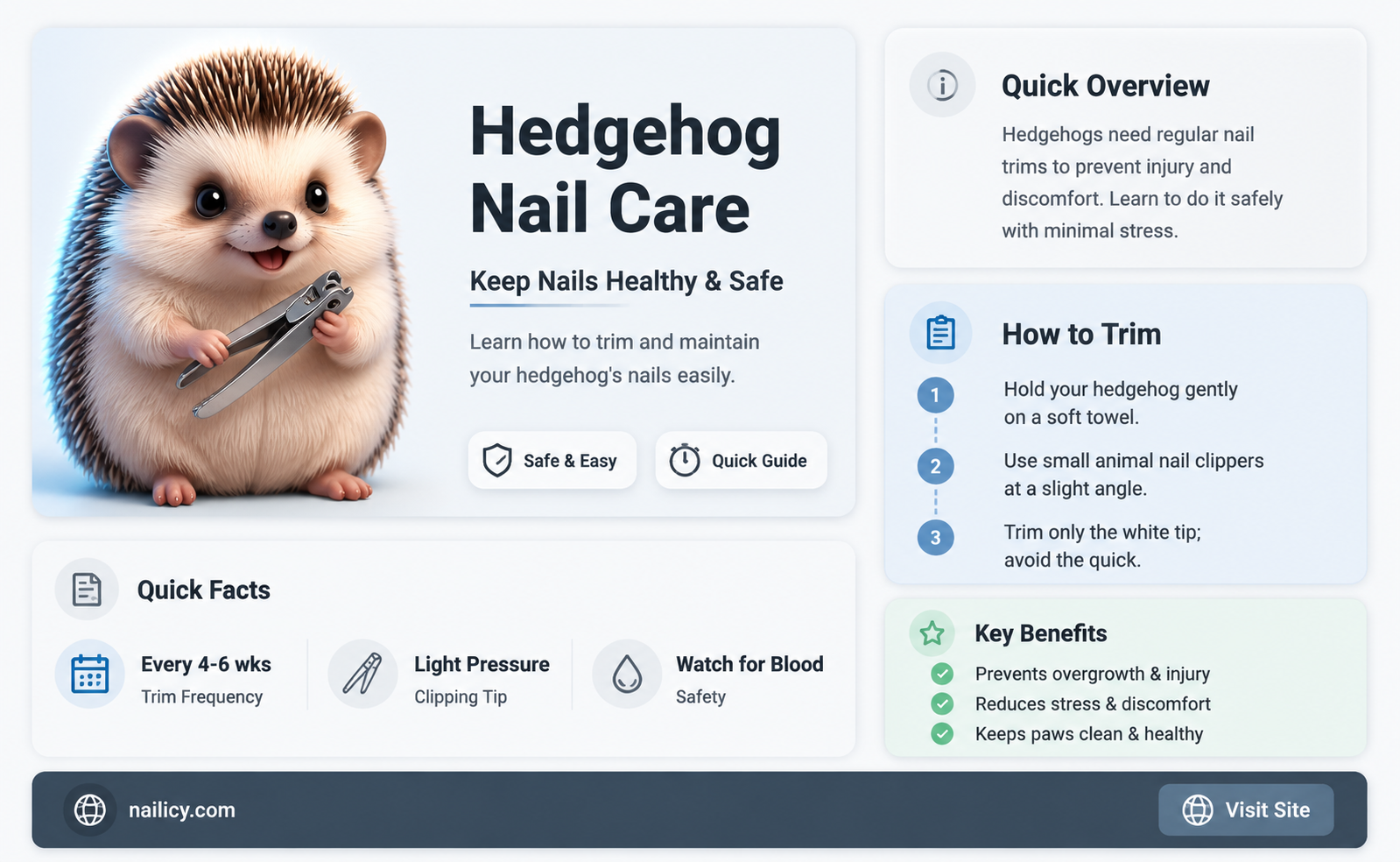 are hedgehog nails supposed to be trimmed