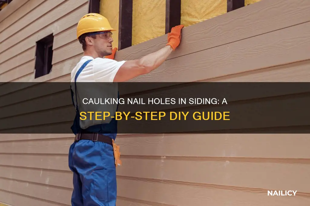 how to caulk nail holes in siding