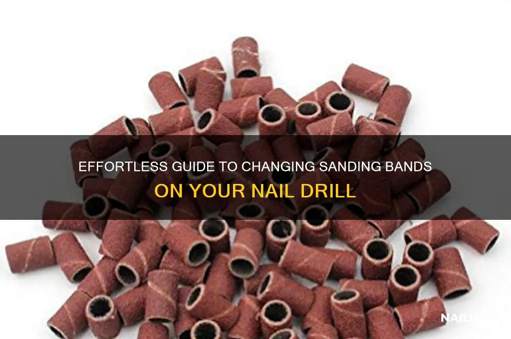 how to change sanding bands on nail drill