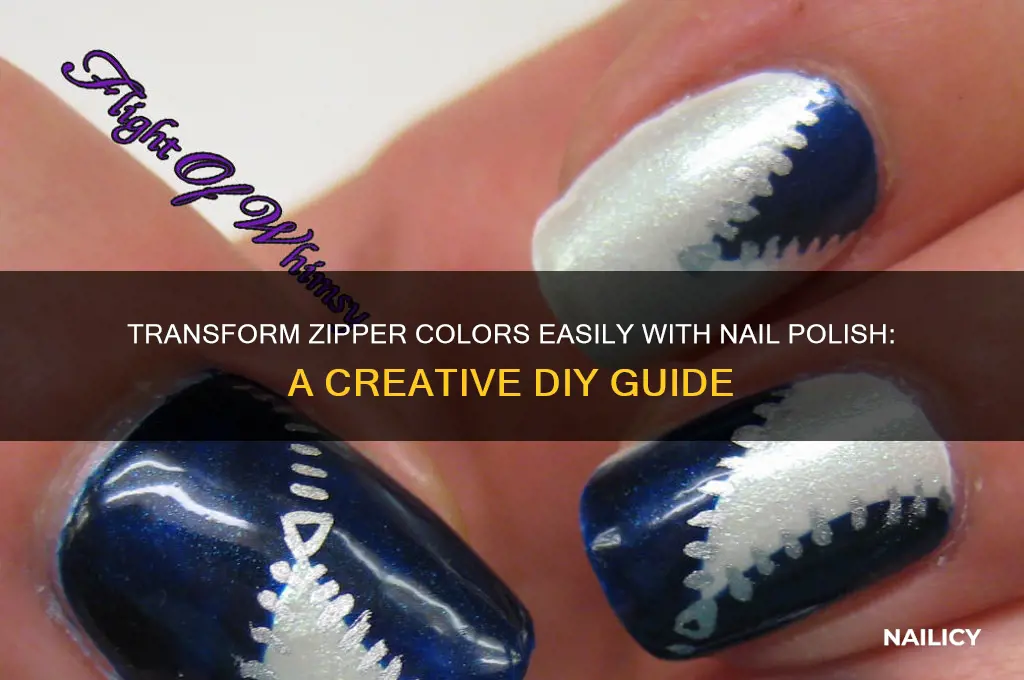 how to change zipper color nail polish