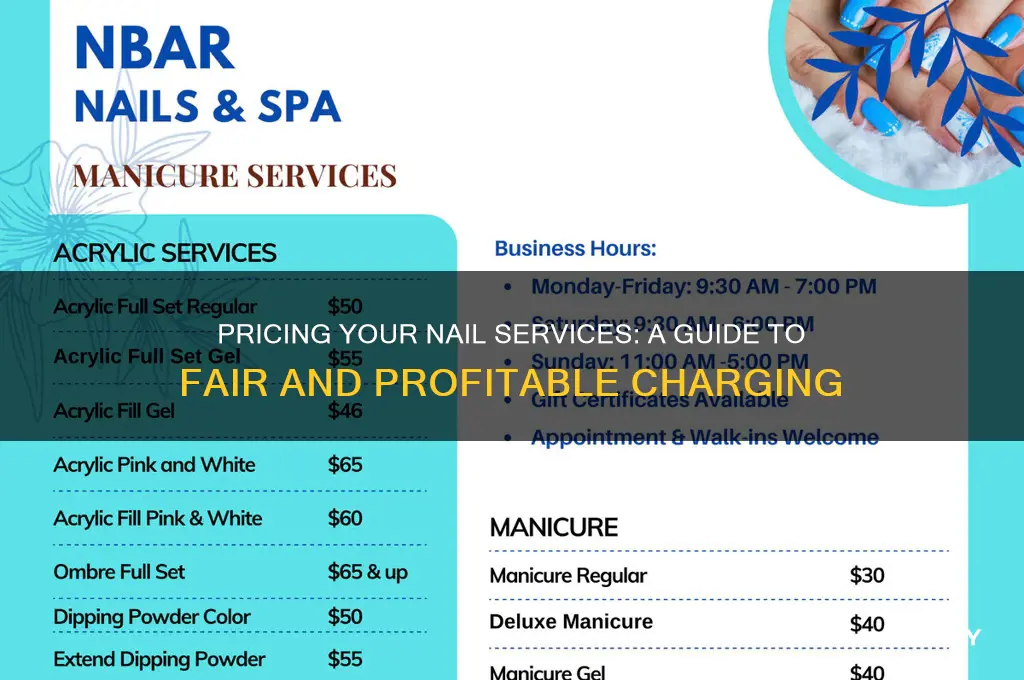 how to charge for nails