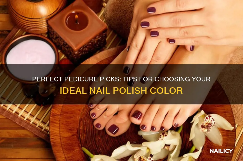 how to choose a nail polish color for a pedicure