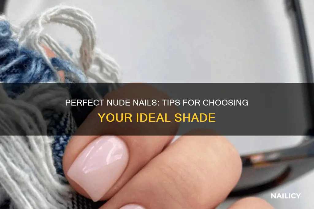 how to choose a nude nail polish