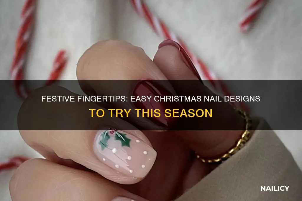 how to christmas nail designs