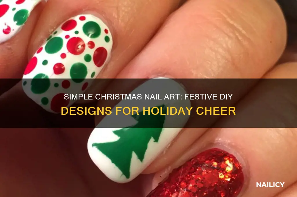 how to christmas nails easy