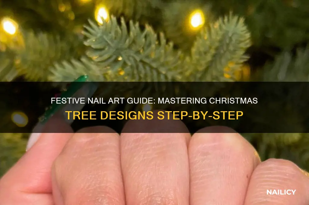 how to christmas tree nails