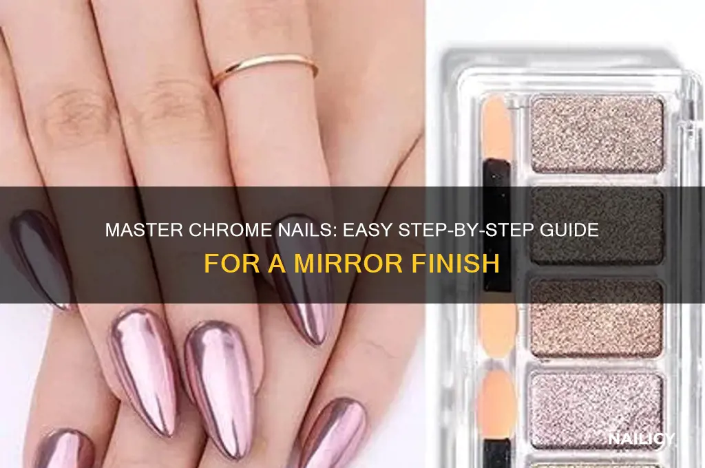 how to chrome nails step by step