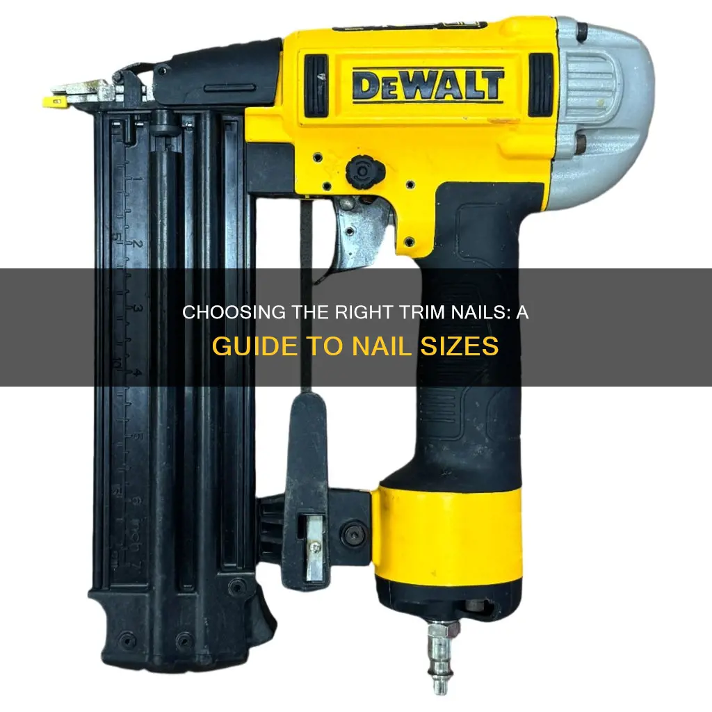 how to cjpose the right size nail for trim work