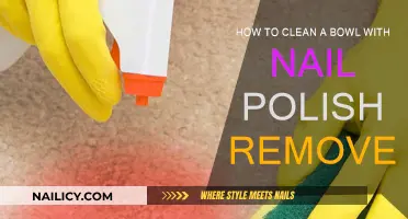 Cleaning Bowls: Nail Polish Remover Magic