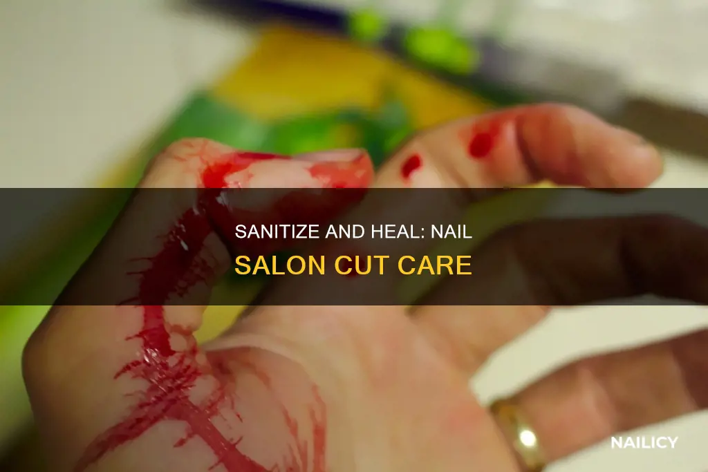 how to clean a cut from the nail salon