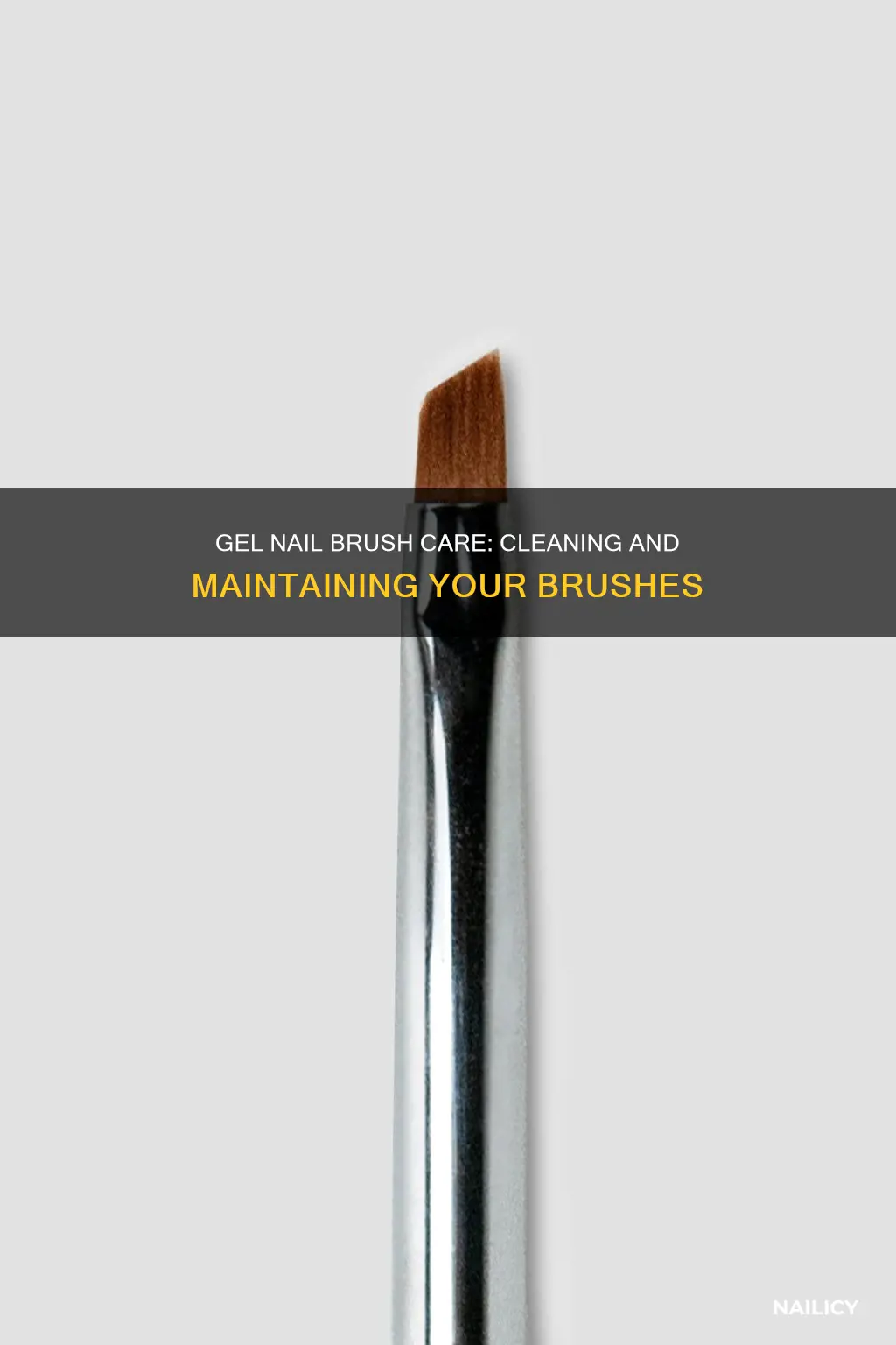 how to clean a gel nail polish brush
