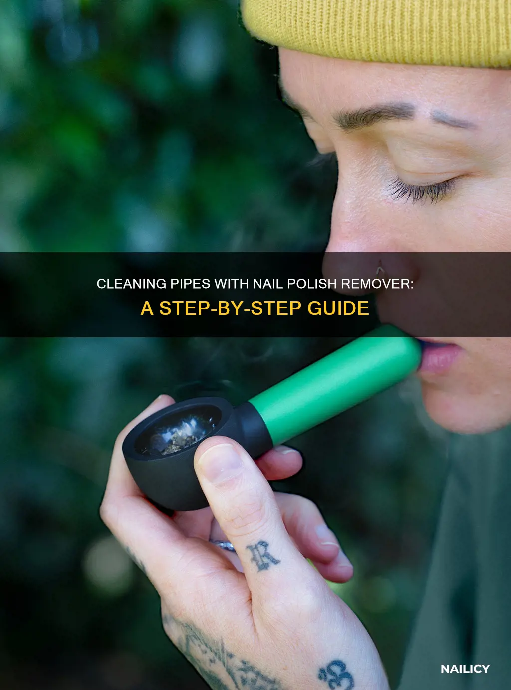how to clean a pipe with nail polish remover