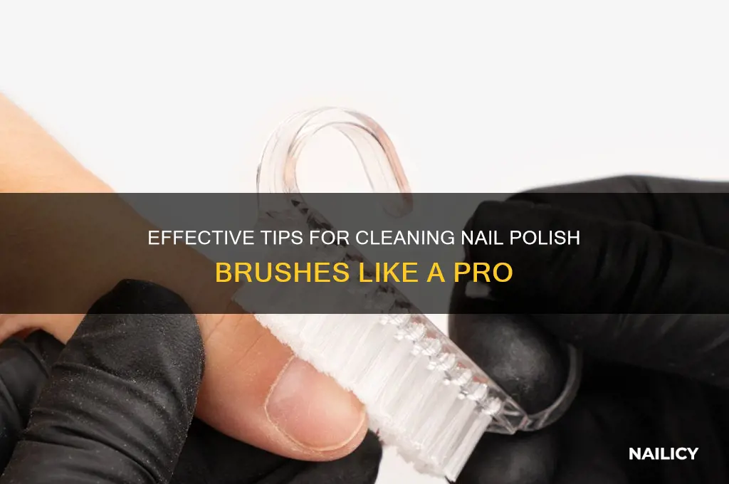 how to clean brushes after nail polish