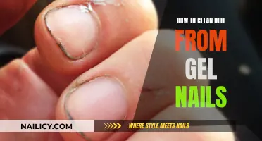 Gel Nails: Cleaning Dirt and Maintaining Shine