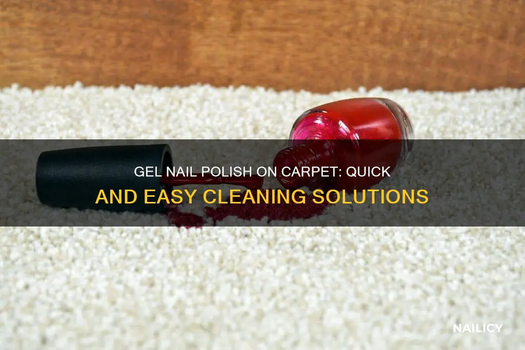 how to clean gel nail polish from carpet