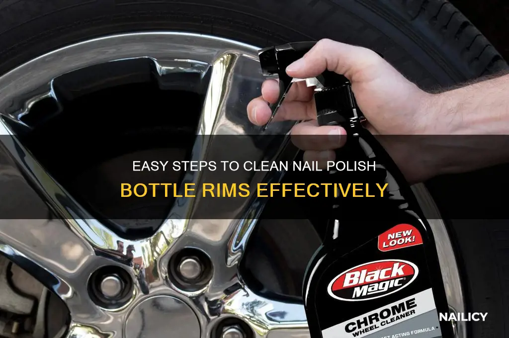 how to clean nail polish bottle rims