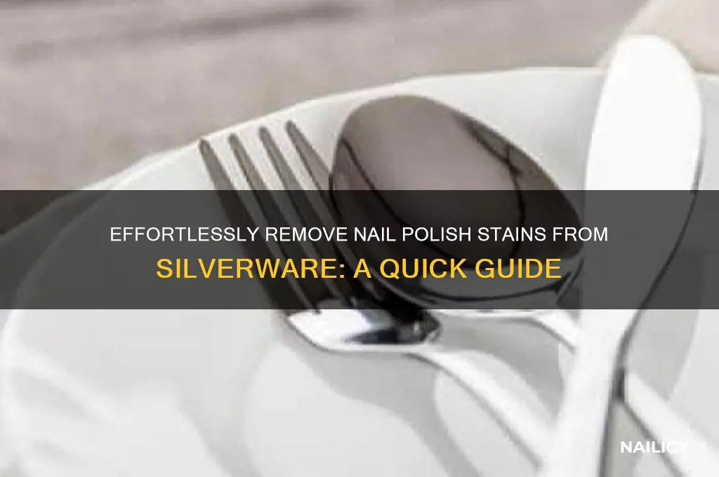 how to clean nail polish marks on silverware