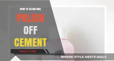 Effective Methods to Remove Nail Polish Stains from Cement Surfaces