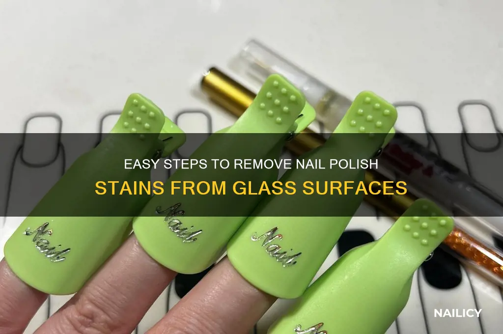 how to clean nail polish off glass