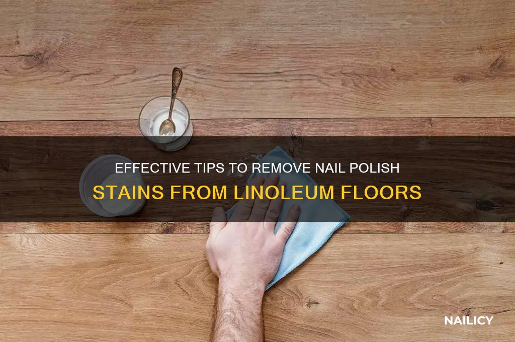 how to clean nail polish off linoleum