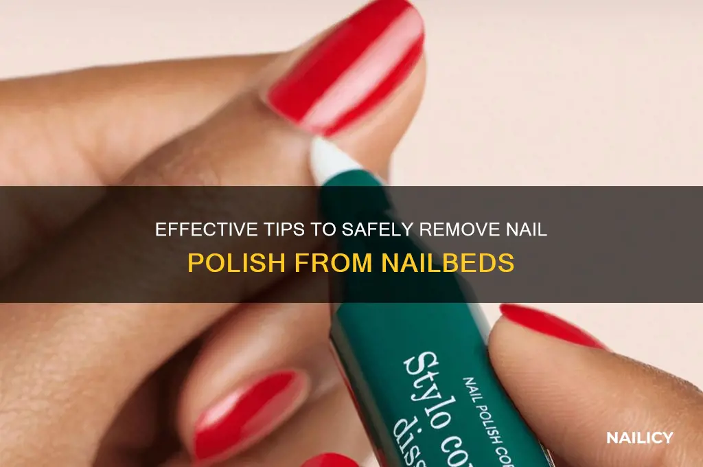 how to clean nail polish off nailbeds