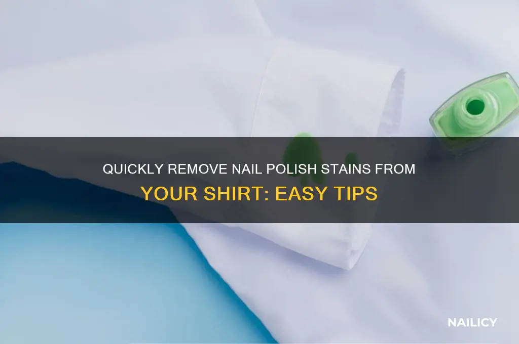 how to clean nail polish off of a shirt