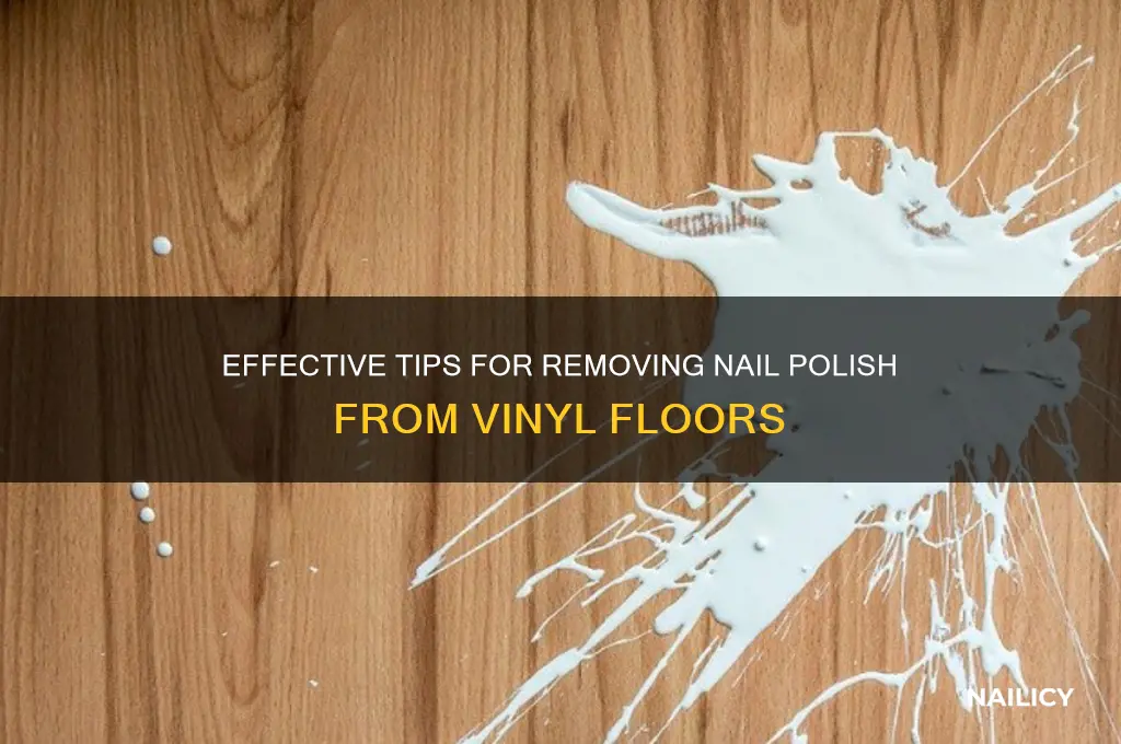 how to clean nail polish off vinyl flooring