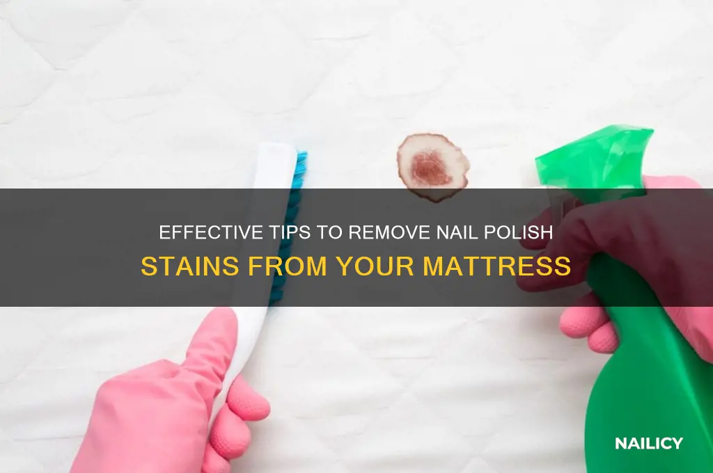 how to clean nail polish stains on mattress