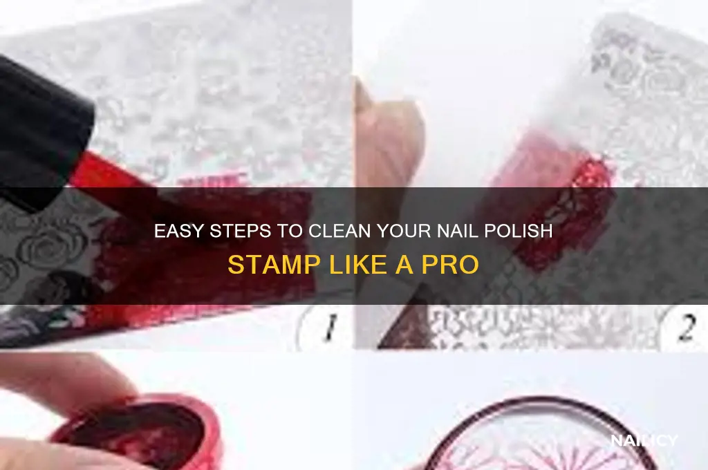 how to clean nail polish stamp
