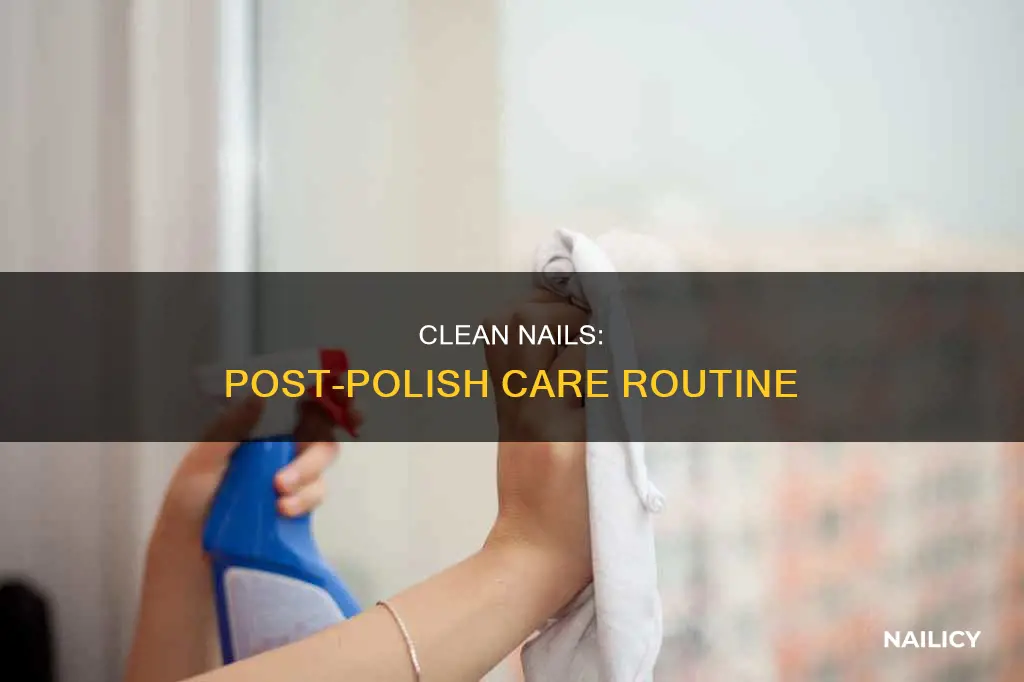 how to clean nails after removing nail polish