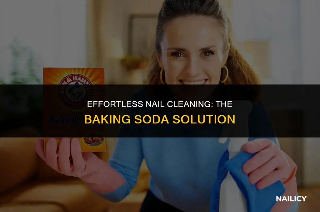 how to clean nails using baking soda