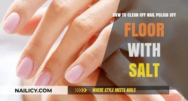 Quick Salt Hack: Removing Nail Polish Stains from Floors Easily