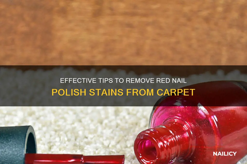 how to clean red nail polish from carpet