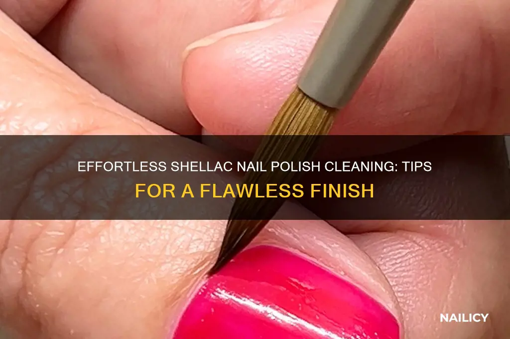 how to clean shellac nail polish