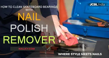 Skateboard Bearings: Cleaning with Nail Polish Remover
