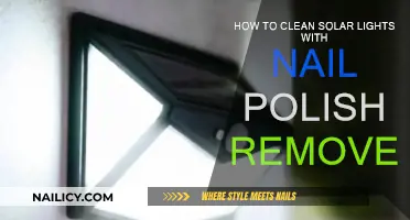 Clean Solar Lights: Nail Polish Remover Magic