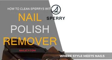 Cleaning Sperrys: Nail Polish Remover Method