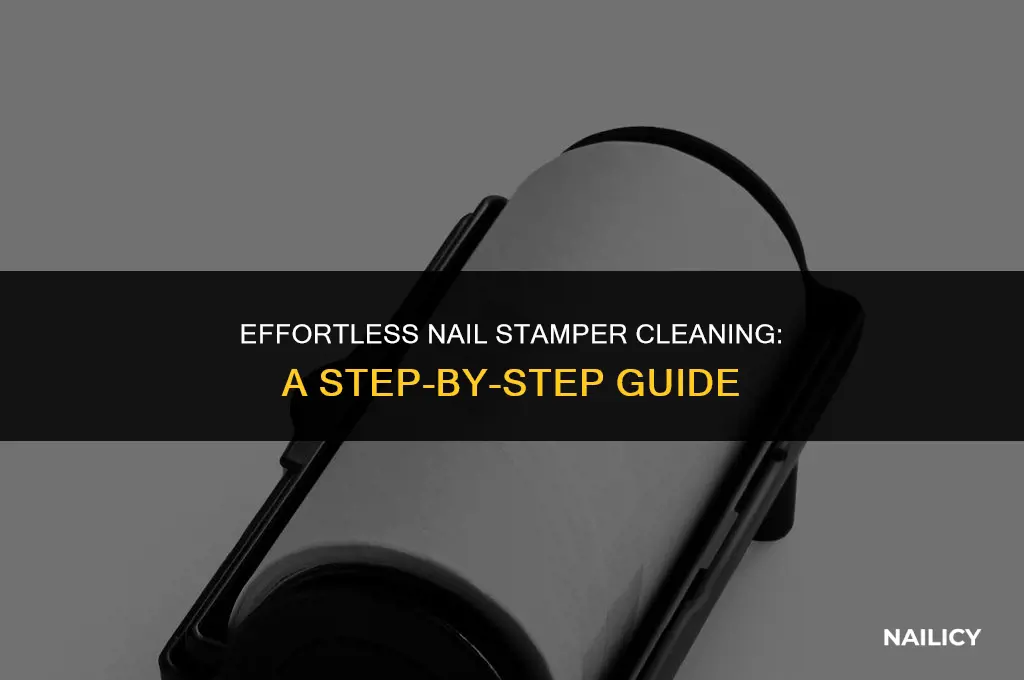 how to clean the nail stamper head after use