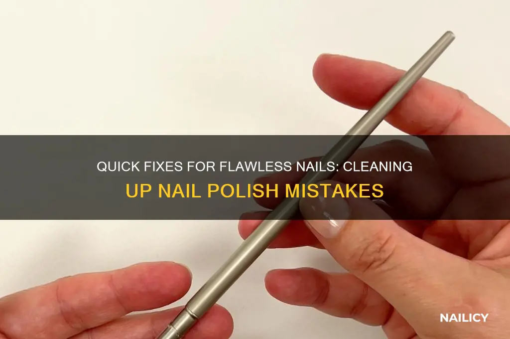 how to clean up nail polish mistakes