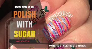 Sweet Solution: Cleaning Nail Polish Spills with Sugar Easily