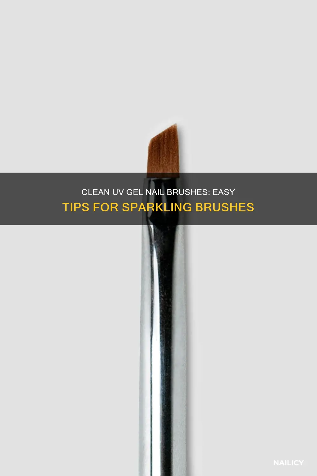 how to clean uv gel nail brushes